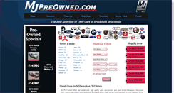 Desktop Screenshot of mjpreowned.com